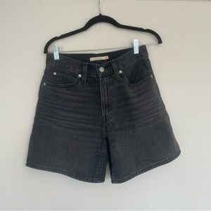 Levi’s Washed Black Denim Shorts
